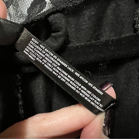 TORRID Sleep Black Lace Trimmed Robe - Picture 5 of 5